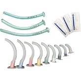 Endure Complete Airway Emergency Kit - 9 Sizes Oropharyngeal Airway + 3 Sizes Nasopharyngeal Airway + 3 Packs Lubricating Jelly