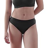 AIRCUTE Washable Super Absorbent Urine Incontinence Underwear for Women Night Time Protective Panties for Leaks 3.3OZ (Black, X-Large)