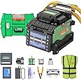 Fiber Optic Fusion Splicer Komshine GX39 Fiber Splicer Core Alignment FTTH 9S Splicing with Fiber Cleaver Empalmador De Fibra óptica+FTTX Cable Network Splicing Machine+Fiber Stripping Tools