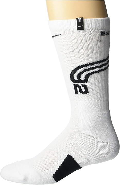 Amazon Nike ナイキ メンズソックス 靴下 Kyrie Elite Crew White Black Black Xl Men S Shoe 12 15 30 33cm 並行輸入品 スポーツソックス 通販