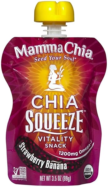 MAMMA CHIA SQUEEZE PACKS – STRAWBERRY BANANA –...