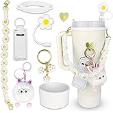 IVINVI Accessories Set for Stanley Cup 30 oz 40 oz,Water Bottle Handle Strap,Boot for Stanley Cup, Straw Cover for Stanley, Beautify Your Cup, Unique Gifts for Women