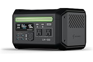 Segway Lumina 500 Portable Power Station with LiFePO4 Battery, 512Wh 9-Port PowerHouse, 600W AC Output Solar Outdoor Generator (Solar Panel Optional),100W USB-C PD Output
