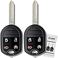 KeylessPros 4-Button Keyless Entry Remote Key Fob Replacement, fits 2011-2015 Ford Explorer, 2011-2016 F150 F250 F350 F450, 2011-2014 Lincoln Mark LT, 2011-2016 Navigator, CWTWB1U793 (2-Pack)