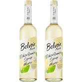 BELVOIR FRUIT FARMS Elderflower Syrup Mixer | Hand-Picked Flowers | Makes Up To 22 Glasses | Traditional Family Recipe | 500ml (16.9 fl oz) each [Pack of 2]