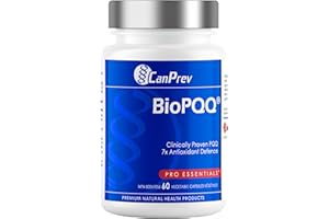 CanPrev - BioPQQ Supplement, 60 Capsules 30-Day Supply - PQQ Pyrroloquinoline Quinone for Memory Support, Heart Health, Healt