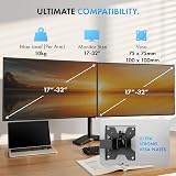 VonHaus Dual Monitor Stand 13-32 inch Full Motion VESA 75x75 100x100 view 2