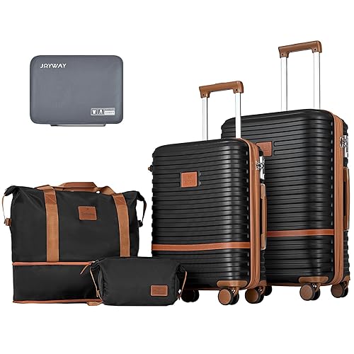 Joyway Carry on 20Inch &24 Inch Checked Luggage Set, 2-Piece
