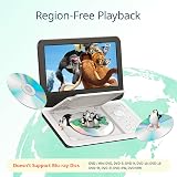 YOTON 12.5in Portable DVD Player with 10.5in Swivel Screen White view 6
