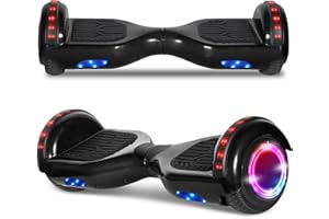 Wilibl Hoverboard for Kids Electric Self Balancing Scooter 6.5" Wheels LED Lights Hover Board Safety Certified (Black)