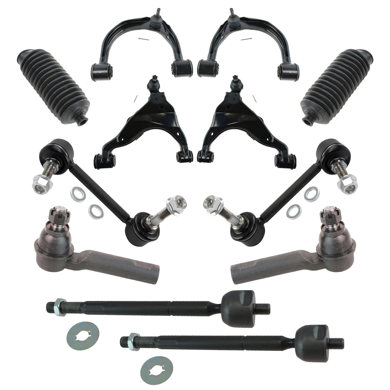Photo 1 of **********I DON'T KNOW IF THERE ARE MISSING PIECES****** TRQ Front Steering & Suspension Kit Control Arm with Ball Joint Steering Rack & Pinion Bellow Sway Bar Stabilizer Link Tie Rod Compatible with 2005-2015 Toyota Tacoma