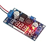 DROK Micro LED DC-DC Digital Boost Voltage Converter LM2577 3-34V to 4-35V 5V/12V 2.5A Step-up Adjustable Volt Regulator Board Module Power Supply Transformer