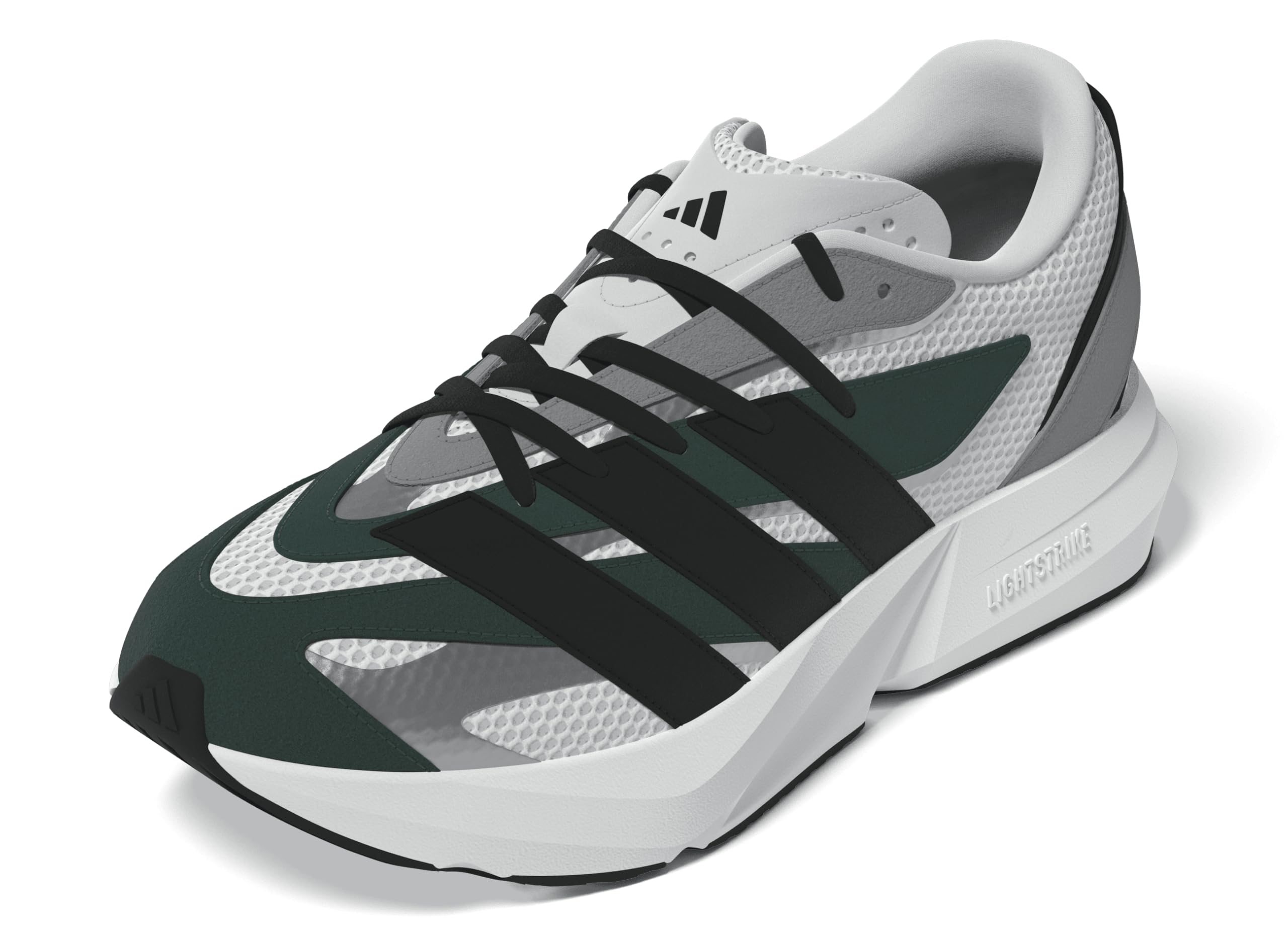 Adidas Men’s Lightblaze, White/Black/Collegiate Green, 9