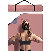 WOHAO Extra Thick 8mm Yoga Mat, 72"x28" Non Slip Exercise Mat, Reversible 2-Sided Dual Color Premium POE Material, with Carrying Strap for Yoga, Pilates, Home Gym