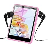 128GB MP3 Player with Bluetooth Pink- SWOFY M4 Music Player with Bluetooth 5.4, 2.4" Portable HiFi MP3 Player with FM Radio, HD Speaker, E-Book,Voice Recorder, Digital Music Player Earphones Included