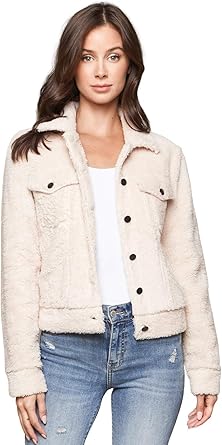 faux fur trucker jacket