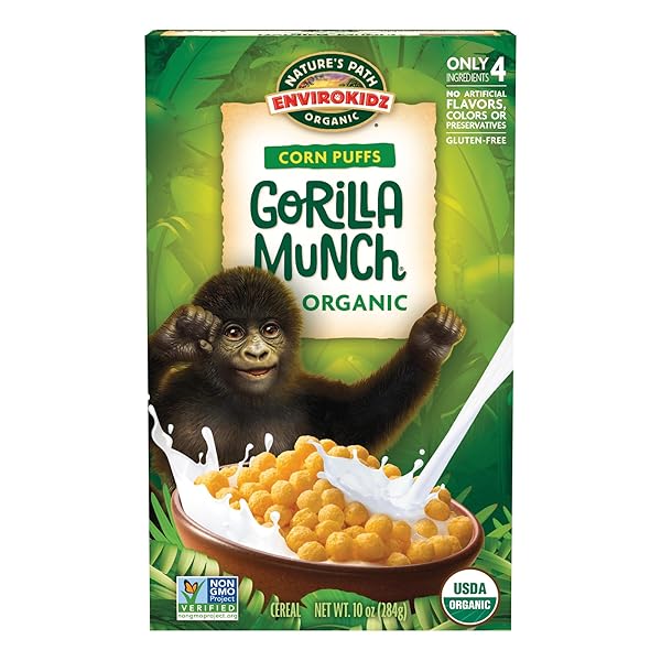 ENVIROKIDZ ORGANIC GORILLA MUNCH CEREAL, 10 OZ (PACK...