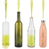 ALINK 16” Long Bottle Brush Cleaner for Washing Wine, Beer, S’Well, Decanter, Kombucha, Hydroflask, Thermos, Glass Jugs and Long Narrow Neck Sport Bottles