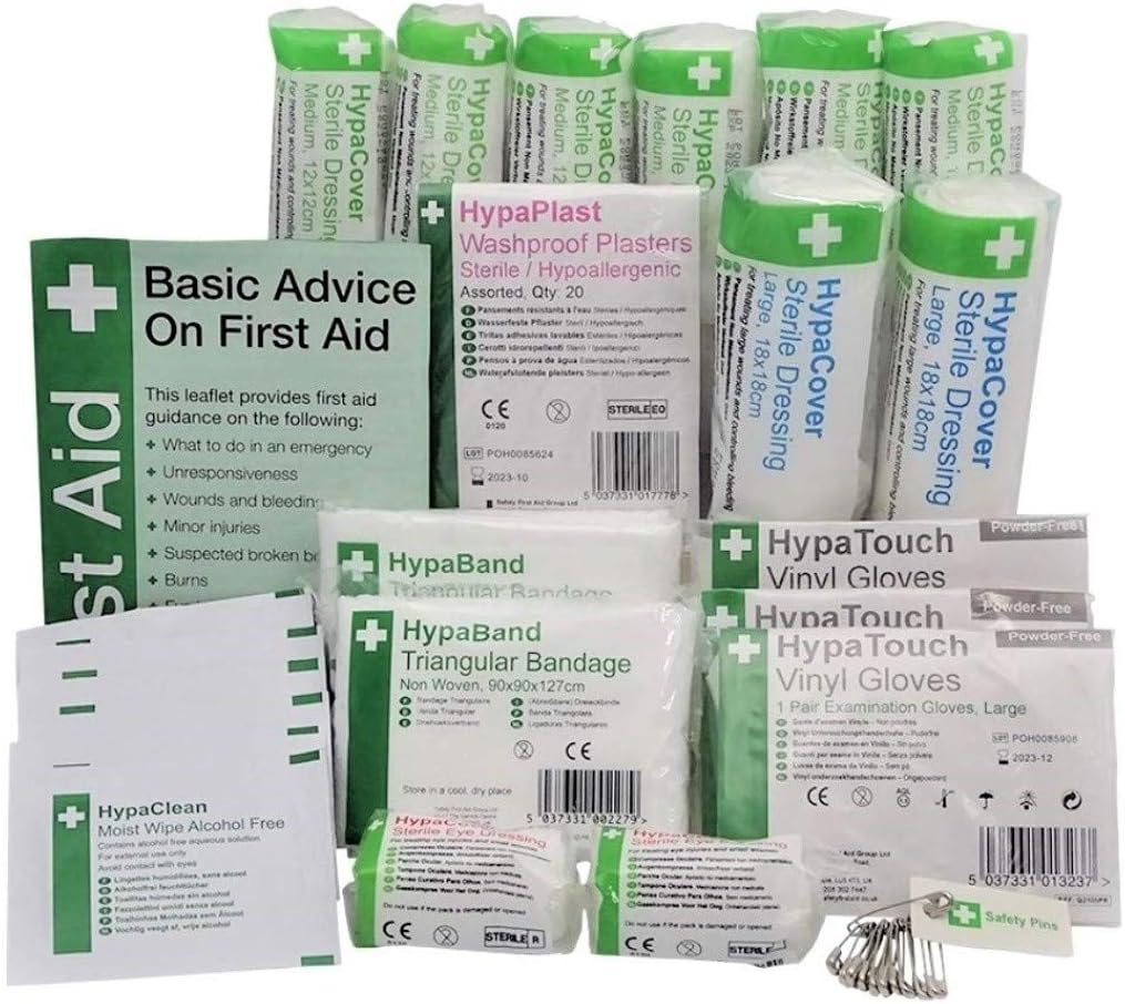Safety First Aid K10AECON HSE Travel First Aid Kit for 1-10 Persons: Computers & Accessories