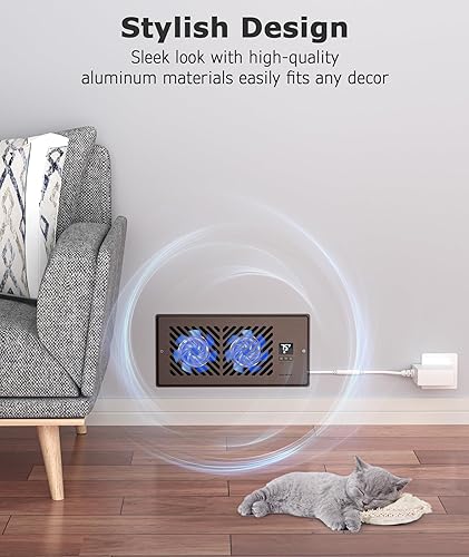 quiet register booster fan with thermostat control