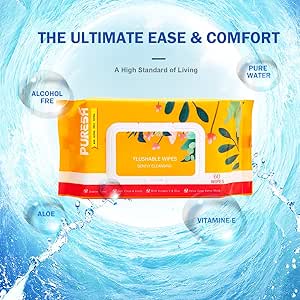 large flushable wipes for adults