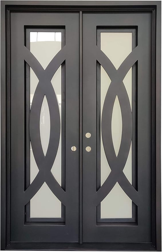 Bellevue Exterior Front Entry Door Wrought Iron with Bellevue Exterior Front Entry Door Wrought Iron with