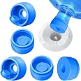 Gofriipai 3 and 5 Gallon Water Jug Cap, Silicone Reusable Replacement Cap, Non Spill Bottle Caps for 55mm Bottle Water Dispen