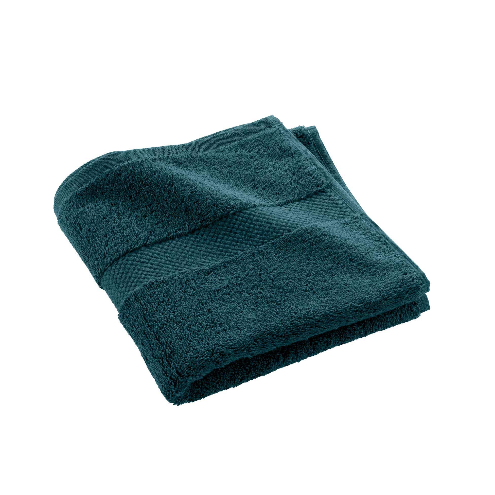 Douceur d'Intérieur, Elegance Blue Hand Towel (50 x 90 cm) 100% Cotton Plain