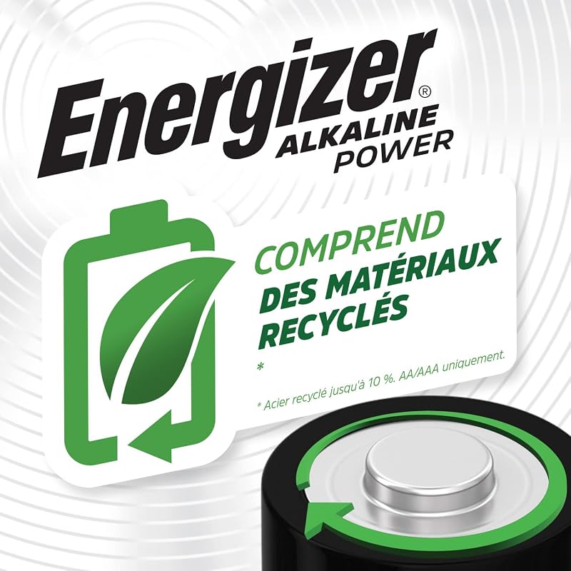 Alkaline Power Piles AA (Lot de 48), 1,5V, Énergie Longue durée