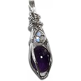 Amethyst and Moonstone Rainbow Pendant 2