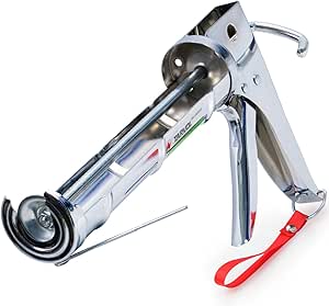 3 in 1 Caulking Gun (HEAVY DUTY CHROME PLATED) Fits Standard Size 10oz