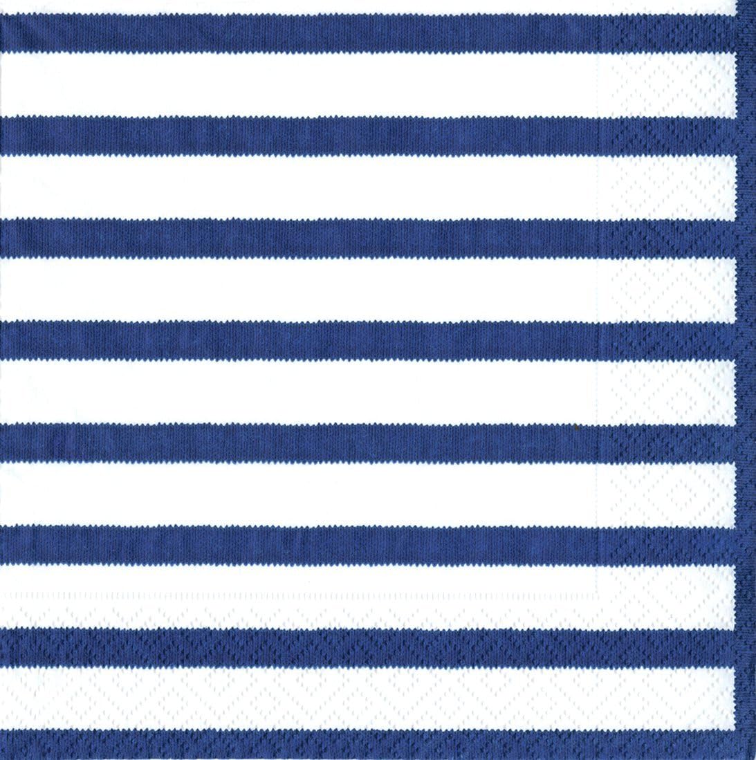 Caspari Bretagne Paper Luncheon Napkins, Pack of 20, Blue, 11860L