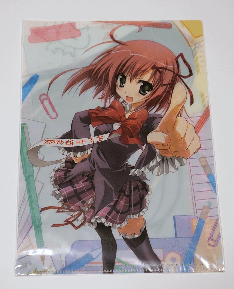 Amazon 生徒会の一存 クリアファイル リバーシブル絵柄 桜野くりむ 紅葉知弦 狗神煌 アニメ 萌えグッズ 通販