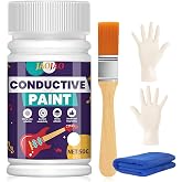 JAOJAO Conductive Paint, Guitar Shielding Paint, for Cavity Shielding, 50g | Water-Based, Conductive Noise Reduction Paint for Electric Guitar &amp; Bass Resistivity: 10-90 Ohms/Cm