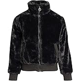 URBAN REPUBLIC Girls Winter Coat - Warm Plush Faux Fur Teddy Dress Coat and Zip Up Bomber Jacket for Girls (Sizes: 7-16)