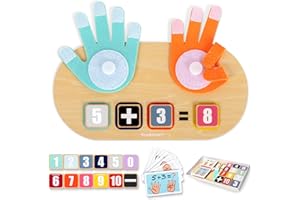 TOP BRIGHT Preschool Learning Toys for Toddlers 2-4, Montessori Toys for 3-5 Year Old Boys Girls Birthday Gifts, Educational Math Manipulatives Number Counting Blocks