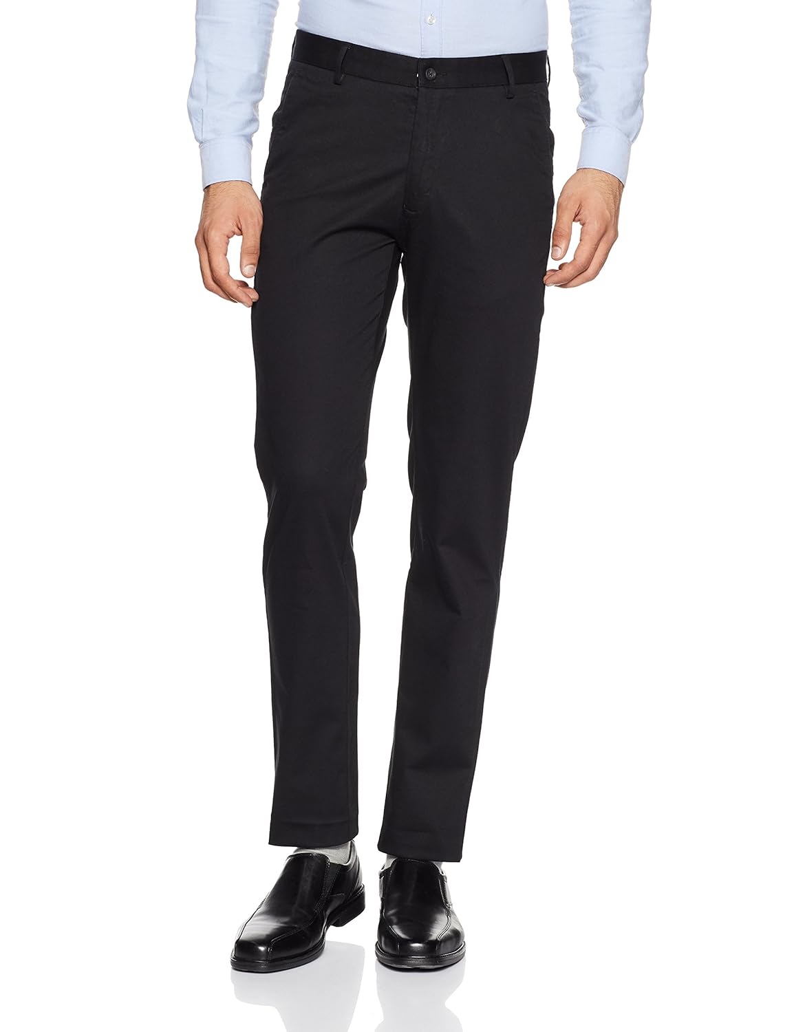 Buy Peter England Men's Super Slim Fit Formal Trousers (PTF51703336 ...