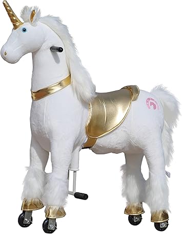 children's play riding horse