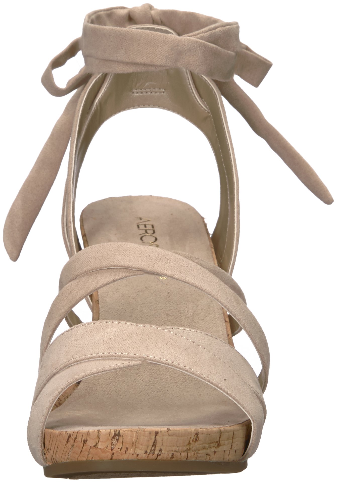 Aerosoles Women's Lilac Plush Wedge Sandal, Bone Fabric, 10.5 M US - Image 5