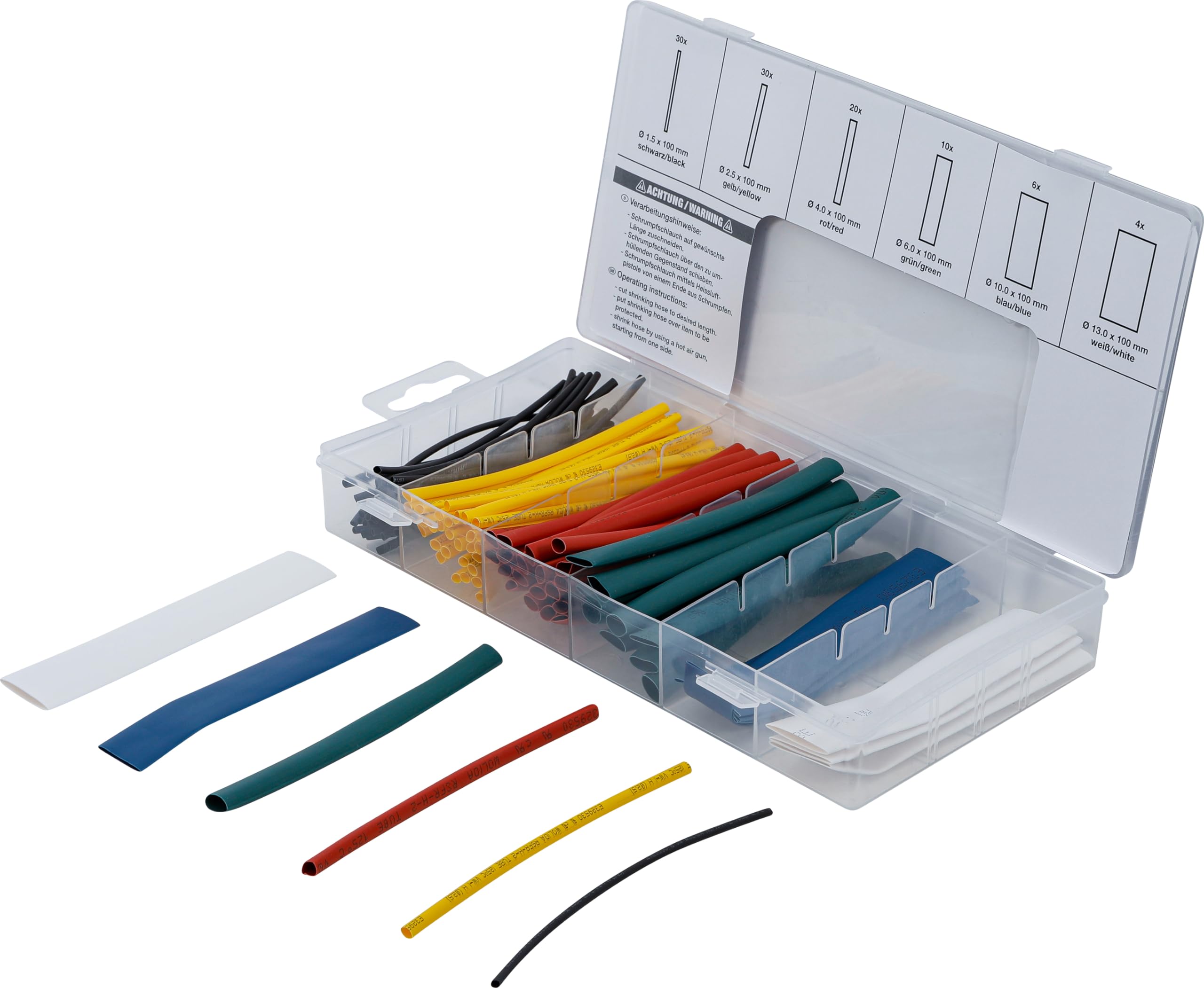 BGS 8123 | Shrink Tube Assortment | coloured | 100 pcs.
