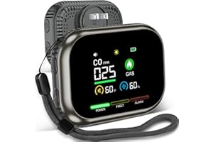 4-in-1 Carbon Monoxide Detectors & Natural Gas Detector, Rotating UI Carbon Monoxide Detectors Plug in, Portable CO Gas Detec