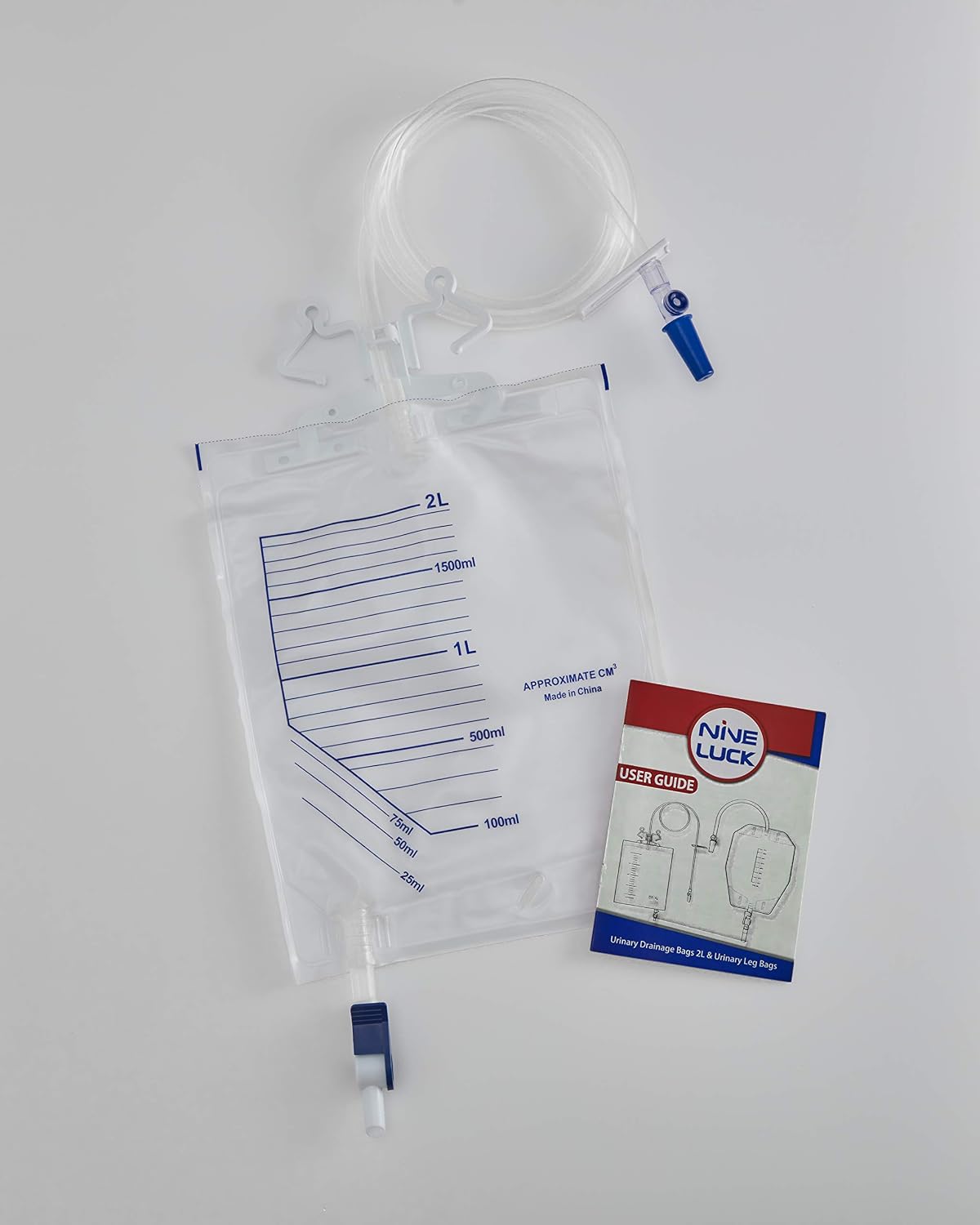 1pc Pack of 2000ml Catheter Night Bag with Integrated Hanger (Catheter Bag Holder) and Lever Tap, Sterile - Image 5