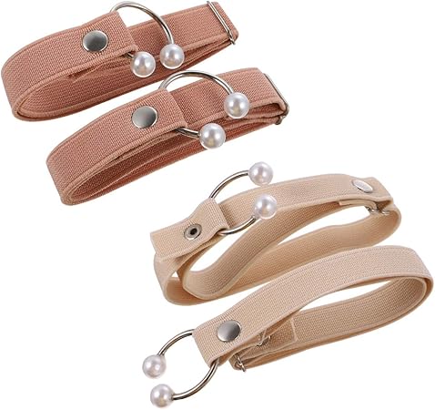 Amazon Rosenice 2ペアの女性の取り外し可能な靴ストラップハイヒールアンチスリップ靴ひも装飾足首靴紐アクセサリー Rosenice ドラッグストア