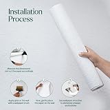 WINSOME Woodchip Wallpaper Paintable White Embossed Textured Wood Effect 10m view 4