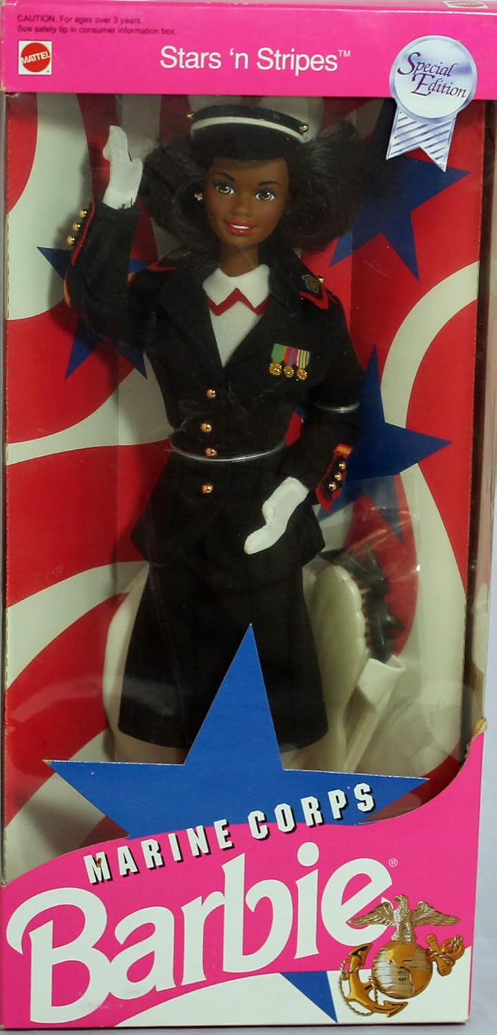 Mattel Barbie Marine Corps Doll African 