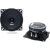 Audison APX 4 Prima Series 4" (100mm) 2-Way Coaxial Speakers (Pair) | 4", 40W RMS, 120W Peak, Impedance 4ohms, 91dB, 80-23000Hz, 24mm Tweeter, 32mm Voice Coil