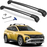 Soruci Low Noise Roof Rack Cross Bars Fit for Hyundai Tucson 2016-2026 | 300lb Aluminum Fit for SEL/N Line/Limited/Sport, Not Fit for SE, Anti-Rust Crossbar with Lock for Rooftop Cargo Luggage
