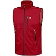 Little Donkey Andy Men's Lightweight Softshell Vest Windproof Sleeveless Jacket for Travel Hiking Running Golf