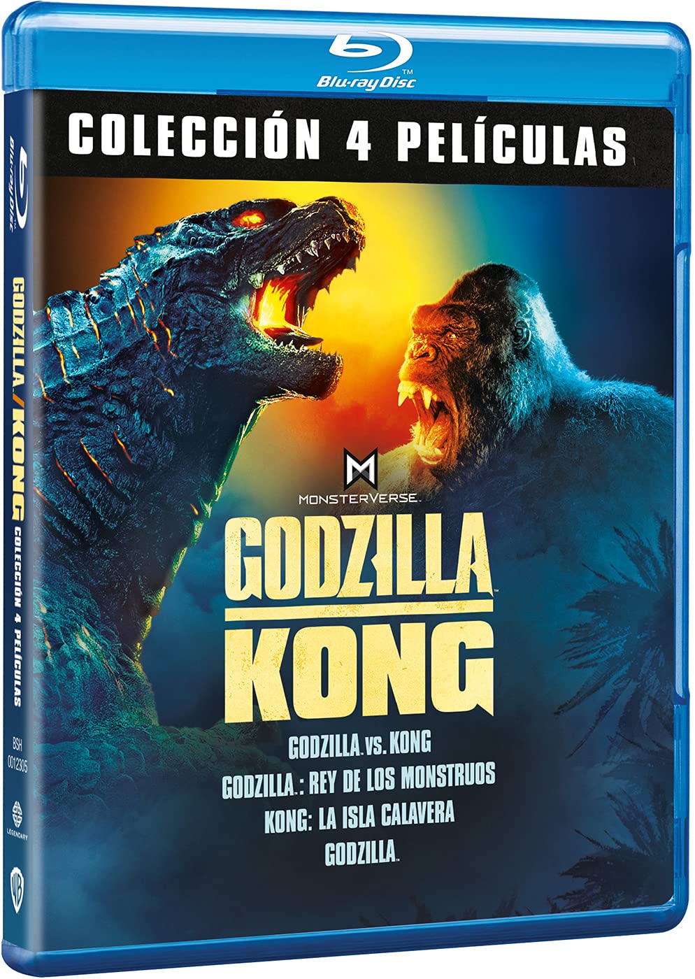 Godzilla/Kong Pack: Godzilla vs Kong/Godzilla: King of the Monsters/Kong: Skull Island/Godzilla [4xBlu-Ray] (English Audio. English subtitles)