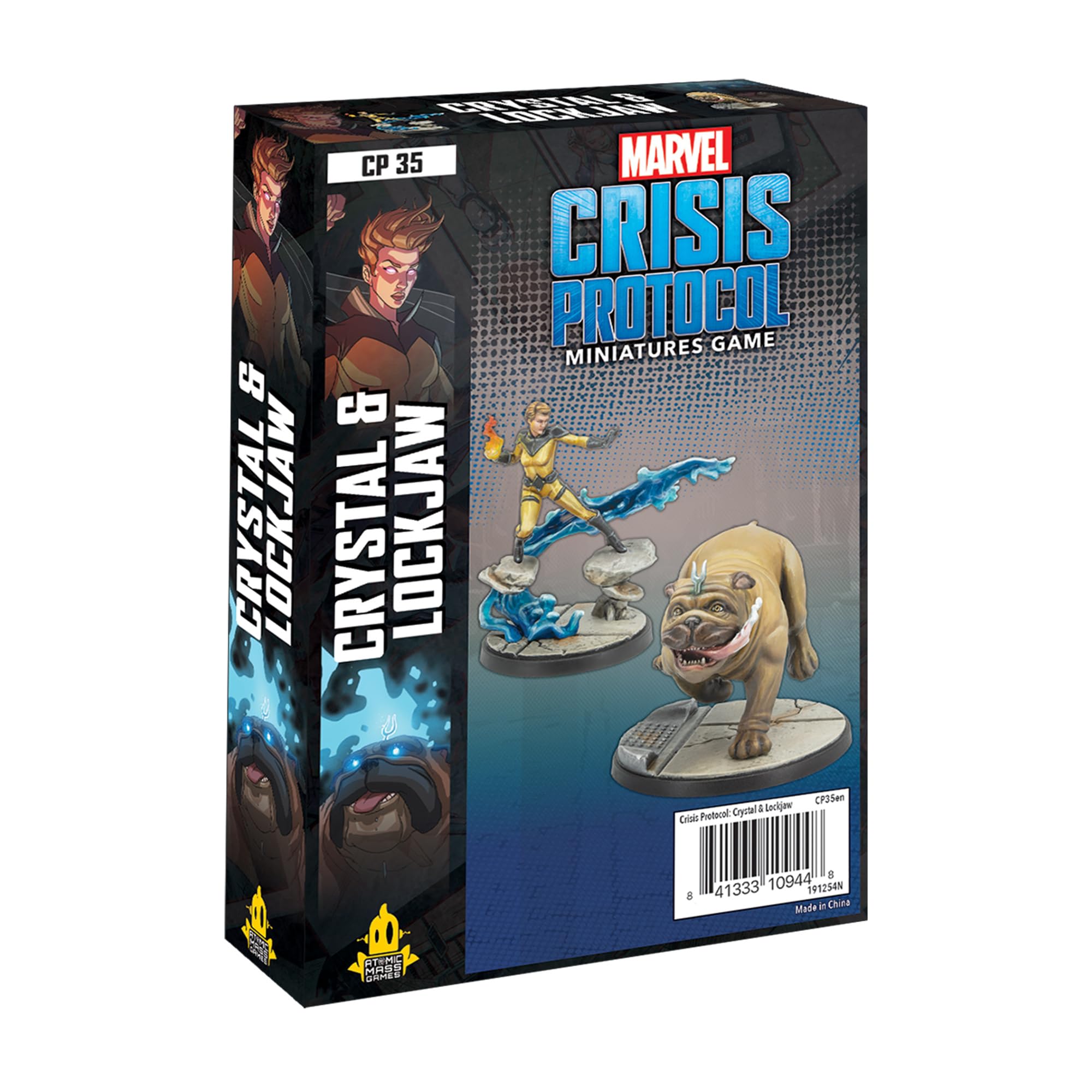 Atomic Mass Games - Marvel Crisis Protocol: Character Pack: Crystal and Lockjaw - Miniature Game CP35en
